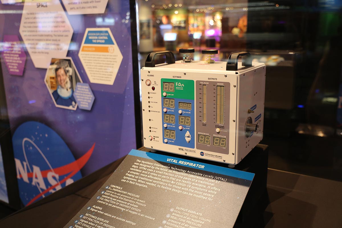 Photo Credit Space Center Houston VITAL Ventilator